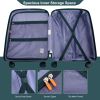 NEW Hardshell Suitcase Double Spinner Wheels PP Luggage Sets Lightweight Durable Suitcase with TSA Lock,3-Piece Set (20/24/28) , Green - as Pic