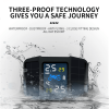 PSC410  Motorcycle Tire Pressure Sensor, Solar Digital TMPS 160mAh External Tire Pressure Monitoring 3.2-inch LCD Bluetooth 5.0 Tire Pressure Monitori