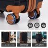 luggage sets 3 piece,carry-on luggage with wheels,check in luggage,28/24/20 inch luggage,tsa approved lock,hardshell suitcase,Blue ,Black - as Pic