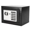 17E Home Use Electronic Password Steel Plate Safe Box Black - As Picture