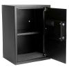 E50EA Home Use Electronic Password Steel Plate Safe Box Black - As Picture