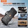 VEVOR Tactical Range Case, Outdoor Tactical Hard Case with 3 Layers Fully-protective Foams, 42 inch lockable Hard Tactical Range Case with Wheels, IP6