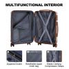 luggage sets 3 piece,carry-on luggage with wheels,check in luggage,28/24/20 inch luggage,tsa approved lock,hardshell suitcase,Blue - as Pic