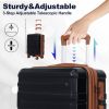 luggage sets 3 piece,carry-on luggage with wheels,check in luggage,28/24/20 inch luggage,tsa approved lock,hardshell suitcase,Blue ,Black - as Pic