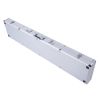 135*28*10cm Aluminum New Framed Locking Gun Pistol HandGun Lock Box Hard Storage Carry Case Silver - As Picture