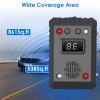 2 Pack Under Hood Ultrasonic Rodent Repeller Rodent Chaser for Vehicle Indoor Mouse Wildcat Control with 3 Power Supplies Strobe Light Alarm Sound for