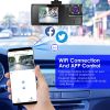 WiFi FHD 1080P Car Dash Cam 3 Channels Front Rear Inside Dash Camera with Loop Recording Reversing Visual 170Â° Wide Angle 64G Card Included - with 64