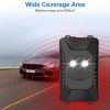 2 Packs Under Hood Ultrasonic Rodent Repellent Mouse Wildcat Control Portable Rodent Chaser with 3 Power Supplies for Car Home Garage - Black