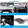 FHD 1080P Car DVR Dash Camera 9.66In Vehicle Driving Recorder w/ G Sensor Parking Monitoring Seamless Recording - Blue - One size