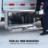 VEVOR Underbody Truck Box, 30"Ã—14"Ã—16" Pickup Storage Box, Heavy Duty Aluminum Diamond Plate Tool Box with Lock and Keys, Waterproof Trailer Storage