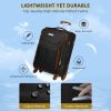 Luggage Sets 5 Piece Softside Expandable Suitcases Set with Spinner Wheels TSA Lock, Black - as Pic