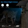 4G 4K 30FPS Solar Trail Camera Outdoor Wildlife Camera Motion Activated IP66 Waterproof with 140ÂºViewing Angle No Glow Night Vision SIM Card APP Cont