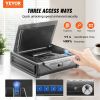 VEVOR Gun Safe for Pistols, Biometric Gun Safe with Three Quick Access Ways of Fingerprints, Passwords and Keys, Handgun Safe for 2 Pistols for H