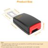 2Pcs Universal Car Extension Socket Buckles Auto Safety Extender Clip Alarm Stopper Comfortable For Pregnant Compatible w/ Most Cars - Buckle