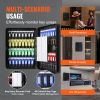 VEVOR 48-Key Cabinet, Key Safe with Combination & Key Lock, Digital Security Storage Box Steel Key Organizer with Adjustable Racks
