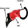 Mini Pocket Knife, Tactical Knife With Necklace And Clip, Cool Small Tool, Lightweight Practical Knife, Linear Lock - red