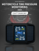 PSC410  Motorcycle Tire Pressure Sensor, Solar Digital TMPS 160mAh External Tire Pressure Monitoring 3.2-inch LCD Bluetooth 5.0 Tire Pressure Monitori