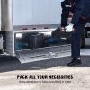 VEVOR Underbody Truck Box, 60"Ã—24"Ã—24" Pickup Storage Box, Heavy Duty Aluminum Diamond Plate Tool Box with Lock and Keys, Waterproof Trailer Storage