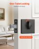 Deadbolt Lock Square Single Cylinder Dead Bolt Keyed 1 Side Matte Black 3 Keys