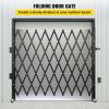 VEVOR Single Folding Security Gate, 7.1' H x 7.1' W (85 x 85 inch)Folding Door Gate, Steel Accordion Security Gate, Flexible Expanding Security G