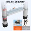 VEVOR Telescoping Extension Ladder 16.5FT Multi-button Retraction 419 LBS - 400 lbs - 16.5 ft - Multi-Button Retraction