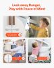 Child Safety Strap Locks 8 Pcs 3M Adhesive Cabinet Drawer Door Cupboard Latches - Default