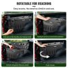 VEVOR Truck Bed Storage Box, Lockable Lid, Waterproof ABS Wheel Well Tool Box 6.6 Gal/20 L with Password Padlock, Compatible with Dodge Ram 1500 2019-