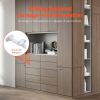 VEVOR Cabinet Latch Locks 12 Pack Child Safety Cabinet Locks Adhesive Invisible - ABS