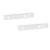 2Pack Rechargeable Cabinet Light Motion Sensor Light Cordless LED Closet Lamp 3 Colors Dimmable Light for Kitchen Cabinet - 20CM - Silver