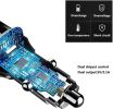 Universal Cigarette Lighter Power Cable for Dash Camera, with USB Charger and Switch Button (Mini USB 11.5ft) - MINI