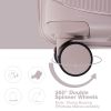 Hardshell Suitcase Double Spinner Wheels PP Luggage Sets Lightweight Durable Suitcase with TSA Lock,3-Piece Set (20/24/28) , Griege - as Pic