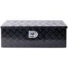 30inch Aluminum tool box,heavy duty truck bed tool box,outdoor trailer pickup storage tool box,RV storage organizer,underbody box w/lock keys,black -