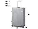 MKF Collection Tulum Large and Extra Large Check-in Spinner with TSA Security Lock by Mia k - Rose Gold - Polycarbonate
