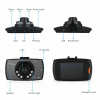 2.7'' Full HD 1080P Dash Cam Car DVR Front & Rear Camera Night Vision G-Sensor - Default Title