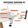 VEVOR Knife Sharpener Kit, 360Â° Rotation Flip Fixed Angle Knife Sharpening System with 12 Whetstones 120-10000 Grit, Professional Kitchen Chef Knife