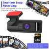 2K HD Front Dash Cam For Car With IPS Screen Night Vision Loop Recording Included 32G Storage Card 140Â° Wide Angle WiFi App Control Front Dashcam - B