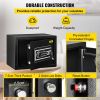 VEVOR Safe Box, 0.8 CU.FT Fingerprint Safe Box for Money w/ 2 Keys & Digital Keypad, Q235 Steel Safe Box for Storing Cash, Jewelry, Pistols, Docu