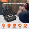 VEVOR Hard Pistol Cases with Pre-cut PU Foam Lockable Pistol Case for 1 Pistol - Default