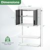 Metal Wall Cabinet with Lock and 3 Adjustable Shelves - as show