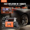 VEVOR Heavy Duty Air Compressor 7.06CFM 150PSI Portable Tire Inflator Air Pump - Default