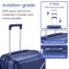 Luggage Sets 4 Piece(14/20/24/28), Expandable Lightweight Suitcase with 4 Double 360 Degrees Mute Spinner Wheels PP Materials Durable TSA Lock Travel