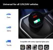Universal Cigarette Lighter Power Cable for Dash Camera, with USB Charger and Switch Button (Mini USB 11.5ft) - MINI