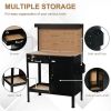 Multipurpose Tool Table, Storage Cabinet with Keys Workshop Tool Table with Slide Drawer. - as picture