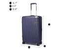 MKF Collection Tulum Large and Extra Large Check-in Spinner with TSA Security Lock by Mia k - Rose Gold - Polycarbonate