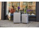 MKF Collection Tulum Large and Extra Large Check-in Spinner with TSA Security Lock by Mia k - Silver - Polycarbonate