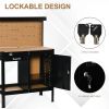 Multipurpose Tool Table, Storage Cabinet with Keys Workshop Tool Table with Slide Drawer. - as picture