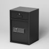 Business Coin - Slot Storage Safe w/ Electronic Lock, 2 Emergency Keys,23.6''x15.7''x14.5'', Ideal for Cash & Mail at Home/Hotel/Office - as Pic