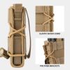 9mm Molle Mag Pouch Open-Top Pistol Mag Pouch Adjustable Mag Pouch Compatible With Various MOLLE Tactical Belts - Single - Black