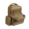 Tactical Gun Range Bag with Lockable Zipper for Outdoor Hunting - Brown - Storage Bag