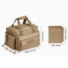 Tactical Gun Range Bag with Single Shoulder for 4 Pistols  - Brown - Storage Bag